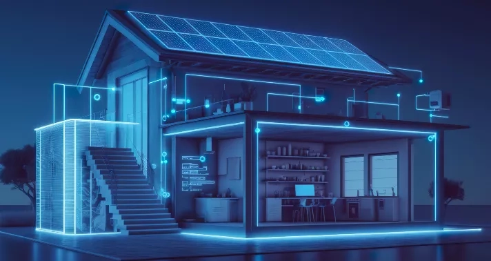 Panneau solaire schéma